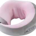 Neck Massager with Heat - Deep Tissue Neck Pain Relief U-Shape Design Electric Massager Pillow for Travel Office Home Shiatsu Neck Massager Gifts for Men Women Dad Mom, Pink