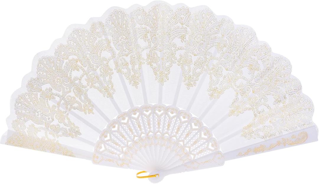 choyaxo Folding Hand Fan Handheld Chinese Folding Fan for Women Wedding Decoration Dancing Party