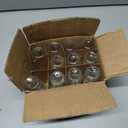 11 Pack, 2 oz Small Clear Glass Bottles w/Lid & 3 Funnels - 60ml Boston Shot Bottles for Health, Immunity, Potion, Wellness, Sample, Ginger, Juice - Mini Personal Care & Beauty Travel Bottle