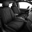 Seat Covers for Toyota Tacoma 2024 2025 2026 - Waterproof Faux Leather Car Seat Cover(2PCS Front, Black)