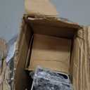 Easelife 8FT Exterior Sliding Barn Door Hardware Kit, Box Rail Track, 450lb Capacity, Sliver Weather-Resistant Steel, Wall Mount System for Outdoor Use, Fit Double 24in Door