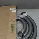 Frienda 10 ft Swimming Pool Replacement Hose - 1.5" Diameter Plastic Above Ground Hose Replacement Accessory for Home, Swimming Pool, Filter Pump, Saltwater Systems(Gray, Black)