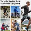 Men's Compression Shirts Long Sleeve Athletic Workout T-Shirt Running Cool Dry Tops Active Base Layer Undershirts (Blue)