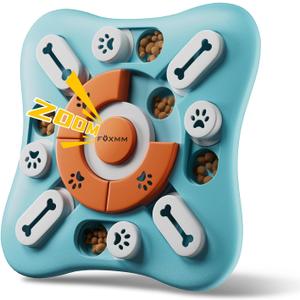 Interactive Dog Treat Puzzle Toys for IQ Training & Mental Stimulating,Fun Slow Feeder,Large Medium Small Dogs Enrichment Toys with Squeak Design, S-Level 2