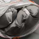 Plufl Hugl Cooling Body Pillow for Adults Made with Memory Foam | U Shaped Maternity Pillows Great for Side Sleepers & Pregnant Women | Washable Cover | Grey (Standard)