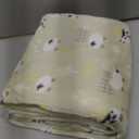 GLLQUEN BABY Blankets for Unisex Newborn Super Soft Nursery Minky Blankets with Muslin Cotton Front and Dotted Fleece Backing, Happy Little Sheep, 30 x 40 inches