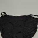 INNERSY String Bikini Panties for Women Sexy Silky Cheeky Underwear 6-Pack (Medium, Pure Black)