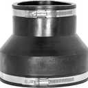 Eastman 6 x 4 Inch Flexible Coupling with Stainless Steel Clamps, 86008