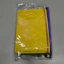 2pcs Sensory Activity Board, Double-Sided Silicone Fidget Toys for Kids 3+ & Adults, Sensory Toys for Anxiety, ADHD, Autism, Calming, Includes Travel Bag & 20 Strings, Yellow & Green