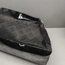 26 Inch Aluminum Trailer Tongue Tool Box 5 Bar Tread Wide Utility ToolBox for Pick Up Truck RV Storage Organizer Tool Box with Lock and Keys - 26"X13.3"X12" Black