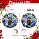 3 x 2025 Christmas Ornament – Bee Ornament, Honeybee Christmas Tree Decoration, Nature Lover Holiday Keepsake Gift