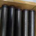 1 x 30 Black Malleable Steel Nipples Fitting, 1 Inches Threaded Pipe Nipples, DIY Steampunk Industrial Vintage Style, 10 Pack.