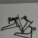 vivinin 4 Pack Plate Stands For Display,Plate Holder 6 '',Picture Frame Stand of Metal,Frame and Artworks,Small Easel for Book,Tabletop Art,Picture,Photo Platter,black (21ZSJ0001)