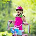 NUOBESTY 1 Pair of Kids Bike Streamers - Colorful Handlebar Tassels for Bicycles, Tricycles, Baby Carriers & Toddler Bike Accessories (10.82 inch)