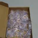 ROYHOO 72PCS Transparent Clear Tablecloth Clips, Plastic Table Cloth ClipsWindproof Table Cover Holder ClampsTable Cloth Holder for Christmas Home Wedding Party Indoor Outdoor Camping Picnic (72)