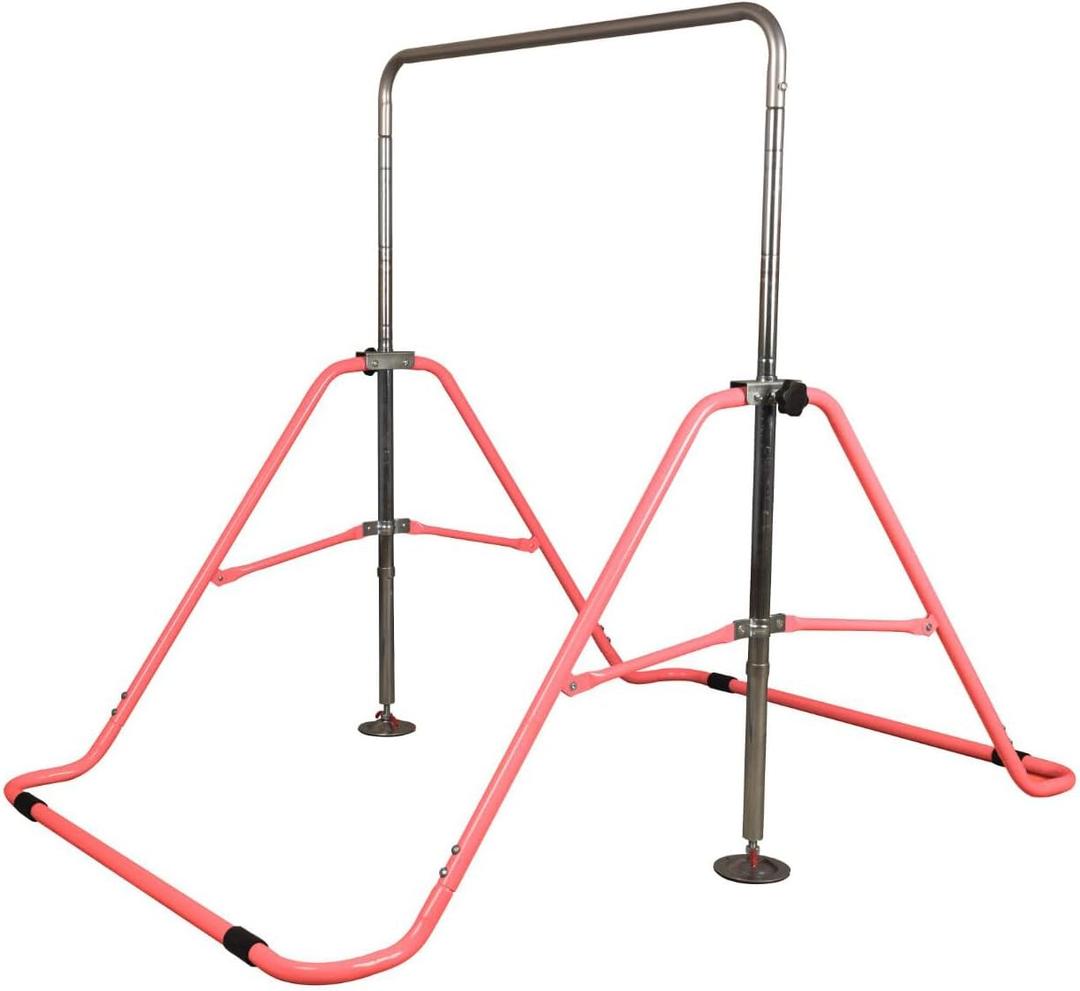 Fitvids Gymnastics Bar for Kids Height Adjustable Horizontal Kip Bar Folding Gymnastics Junior Training Bar Fitvids Gymnastics Bar for Kids Height Adjustable Horizontal Kip Bar Folding Gymnastics Junior Training Bar