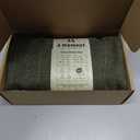 a moment Linen Pillow Covers Set of 2,Boho Farmhouse Throw Pillowcases Neutral Textured Decorative Covers for Couch Sofa,Linen Blend Accent Case Cushion Living Room Home Decor 22"x22"Dark Green