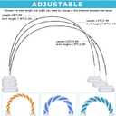 Updated Balloon Arch Kit, 21ft Adjustable Balloon Arch Stand with Base in 9FT Width and 10FT Height, Threaded Design Ballon Arch for Birthday Baby Shower Party Kit