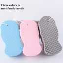 8 x 3D Magic Body Scrubber Exfoliator Bath Sponge, Super Soft Shower Exfoliating Dead Skin Remover for Adults, Children & Pregnant Women, Skin Friendly &Reusable for All Skin Types(Blue+Pink+Gray) 3 Pack