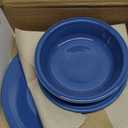 Fiesta Classic Rim 3-Piece Dinnerware Set  Durable Ceramic, Lead-Free, Dishwasher/Microwave/Oven Safe  Made in USA Dinnerware - Lapis