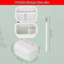 2 x Storage Case for Yoto Mini Player Kids Audio & Music Player, Portable Yoto Card Holder Case(Chirstmas) (Beige)