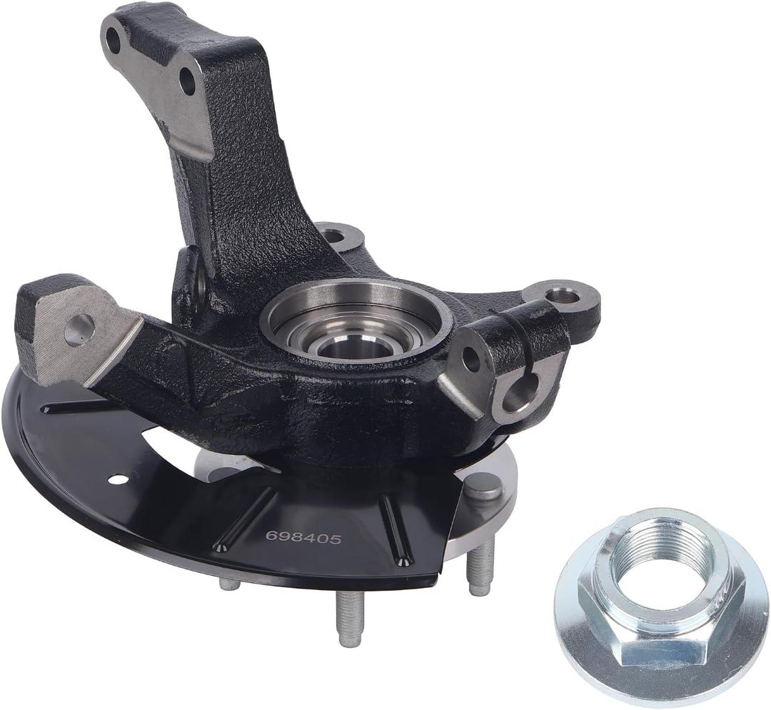 PAROD Front Left Steering Knuckle & Wheel Bearing Hub Assembly Fit for 2005-2012 Ford Escape, 2005-2011 Mazda Tribute, Mercury Mariner, Driver Side Replace for 698405