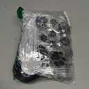 STORRVOL 24 Pcs Dog Paw Clear PVC Gift Bags with Handles 7.8x7.8x3 In Reusable Transparent Dog Treat Bags with Ribbon PVC Tote Bag for Puppy Pet Treat Party Favor Birthday Wedding Party, Black