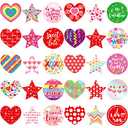 Fancy Land 600 Valentines Heart Sticker for Kids Cards Envelopes Craft Scrapbooking Valentine Day Party Supplies