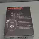 PROHEAR 037 Bluetooth 6.0 Hearing Protection Headphones with Rechargeable 1500mAh Battery, 30dB SNR Safety Noise Reduction Ear Muffs 120H Playtime for Mowing, Workshops, Snowblowing - Black