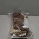 8 Pcs Neutral Christmas Stockings Set, 20'' Farmhouse Plush Faux Fur & 18'' Earth Tones Brown Cable Knitted Fireplace Xmas Stockings with Name Tags for Family Holiday Decor