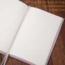 FRORA Embroidered Journal Notebook, Hardcover, Dotted line, (Pink, Lavender), 192 Pages, Medium 5.8 inches x 8.6 inches - 80 GSM thick Paper