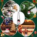 Christmas Crochet Doll Snowman Keychain Snowman Christmas Gift Positive Doll with Positive Card Box, Stocking Stuffer Delightful Birthday Gift for Women Family Friends