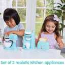 Kidoozie Trendy Kitchen Trio, Set of 3 Realistic Toy Kitchen Appliances for Pretend Play; Children Ages 3+, 5 x 22 x 11 inches