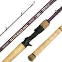 BERRYPRO Spinning Rod Lightweight Sensitive Baitcasting Rod 30 Ton Full Carbon Tournament Performance Casting Fishing Rod (7'6''-Casting-2pc)