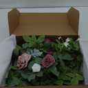 Ling's moment 6Pack 2ft Artificial Flowers Garland Dusty Rose & Burgundy Lantern Flower Centerpieces Wedding Aisle Decor Chair Flowers Arch Floral for Signs DIY Table Wall Window Cake Decoration