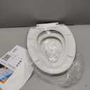 Toilet Seat, Elongated Toilet Seat with Toddler Seat Built in, Potty Training Toilet Seat Elongated Fits Both Adult and Child, with Slow Close and Magnets- Elongated (White)