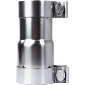 2.25 to 2.5 Inch Exhaust Adapter with Clamp, Stainless Steel Reducer Connector, 2.25" ID to 2.5" ID for OD 2.25"-2.5" Pipes, No Welding for Car, Truck, Motorcycle