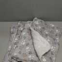 Tuanse 4 Pack Ultra Soft Dog Cat Bed Mat Small Animal Guinea Pig Bed with Cute Print Reversible Fleece Dog Crate Kennel Pad Cozy Washable Thickened Hamster Pet Beds Mat(13 x 19 Inches,Light Gray)