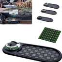 Multifunctional car Anti Slip pad and Universal Phone Holder - rotatable Anti Slip car Dashboard pad with Temporary Parking Number and Large pad for Phone Sunglasses Keys and Small Tools (grey2)