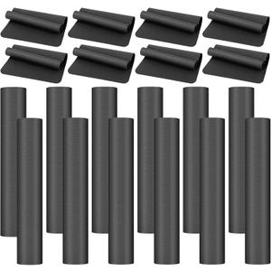 10 Pack Yoga Mats Bulk, 68'' x 24'' x 4mm Thick Yoga Mats for Kids and Adult Gym Mats Bundle Latex Free Exercise Mats with Non Slip Texture for Outdoor Yoga, Pilates or Workout (Black)