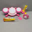 Kids Drum Set for Toddlers 1-3 Musical Baby Girl Toys for 1 Year Old Girl Gifts Educational Microphone Instruments Toys 12-18 Months Toddler Toys Age 1-2 Birthday Gifts Presents for 6 9 12 Months