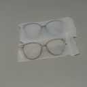 Gaoye Blue Light Blocking Glasses - Trending Round TR90 Frames, Metal Arms, UV400 Protection - Matching Soft Case (2-Black+Tea Leopard)