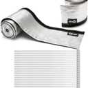 Heat Shroud Sleeve Aluminized 2 Pcs for Ultimate Heat Protection Hose Wire Shield 1-1/4''I.D. x 10FT, with 20 Pcs 7.8Inch Stainless Steel Cable Metal Zip Ties