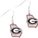 aminco NCAA unisex-adult Earrings (One Size, Georgia Bulldogs)