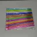 24 PCS, Reusable Straws with 4 Brushes, 10.5" Long Tritan Hard Plastic Straws, 12 Colors Translucent Replacement Drinking for 16OZ-32 OZ Tumblers, Cups, Jars, Stanley, YETI, Starbucks, BPA Free (Multicolor)