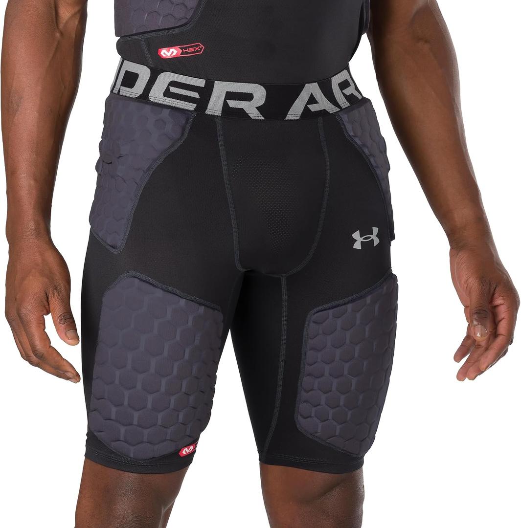 Under Armour Gameday 5-Pad Football Girdle for Men, Girdle for Football Players (Black, M)