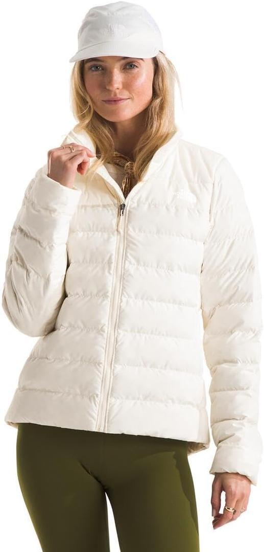 THE NORTH FACE Women's Aconcagua 3 Jacket | Wind Resistant, Water Repellent, 600 Fill Waterfowl Down Insulation (Medium, White Dune)