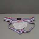 JOCKMAIL Jockstrap Athletic Supporters for Men Jock Strap Male Underwear for Gym Sport (Medium, White)