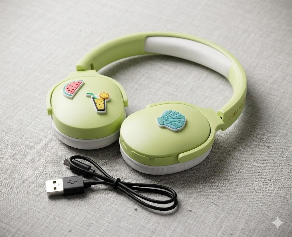 iClever Kids Headphones for School Travel, Safe Volume 85dBA, Stereo Sound Over-Ear for Kid, Foldable 3.5mm Wired Dinosaur Headphones for iPad Computer, HS19S