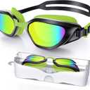 Swim Goggles, Unisex Adult Swimming Goggles Anti Fog Anti UV No Leakage Wide View for Men Women Youth